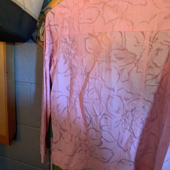 NWT Denim & Co Women’s Pink Button Down Blouse Size Small - Picture 10 of 10